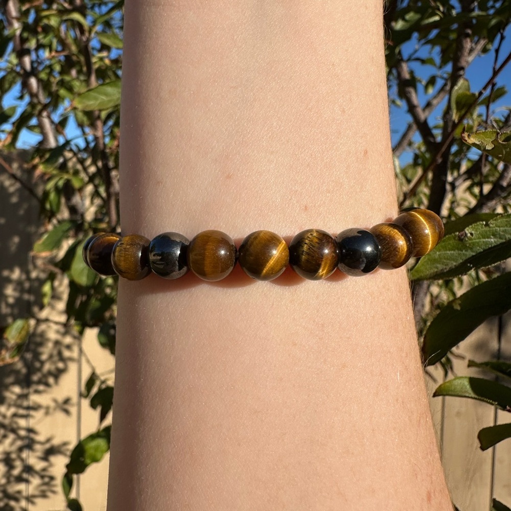 Tiger’s Eye and Hematite Bracelet